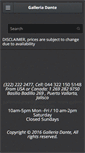 Mobile Screenshot of galleriadante.com